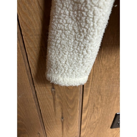 JCrew comfy cozy plush Sherpa 1/4 zip popover with 2 pockets size S - Picture 7 of 10